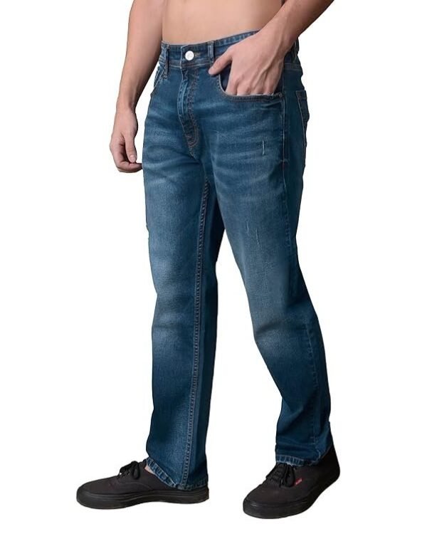 i'sol Men’s Loose Baggy Fit Wide Legged Jeans
